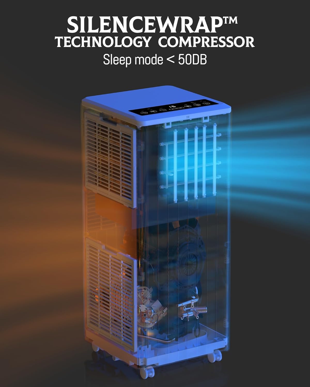 【𝗡𝗲𝘄 𝗨𝗽𝗴𝗿𝗮𝗱𝗲】 8000 BTU Portable Air Conditioner - 3 in-1 AC Unit, Dehumidifier & Fan with Sleep Mode, 24-Hr Timer & Eco Mode for 350 Sq.Ft Rooms, Includes Remote & Washable Filter