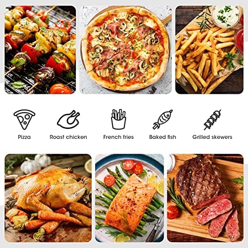 Air Fryer Oven Combo, Uten High-power Deep Air Fryer Oven Grill, Up to 400°F, 1800W, Digital Display, Fast Heat up/Time Control and Bonus Cookbook