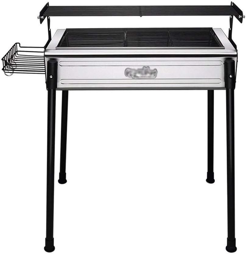 Barbecue Grill Outdoor Barbecue Charcoal Stainless Steel Kebab, Suitable for Garden Barbecue, Camping, Beach, Party 82 68 43cm