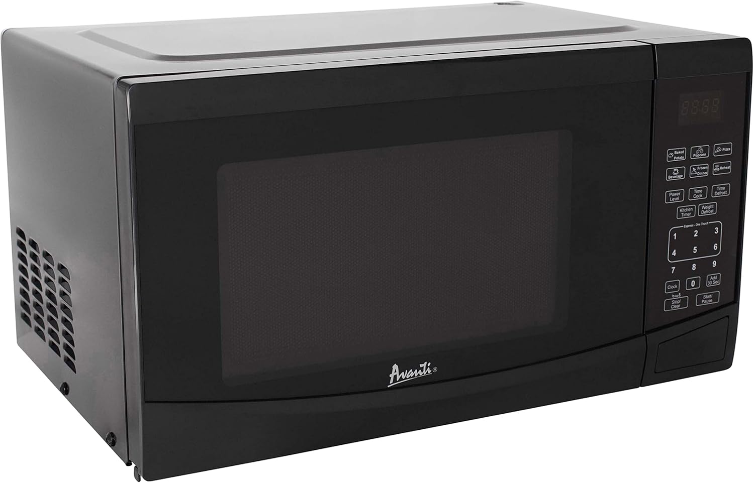 Avanti Microwave Oven 900-Watts Compact with 10 Power Levels and 6 Pre-Set Cooking Settings, Speed Defrost, Electronic Control Panel and Glass Turntable, 0.9 Cu.Ft., Black