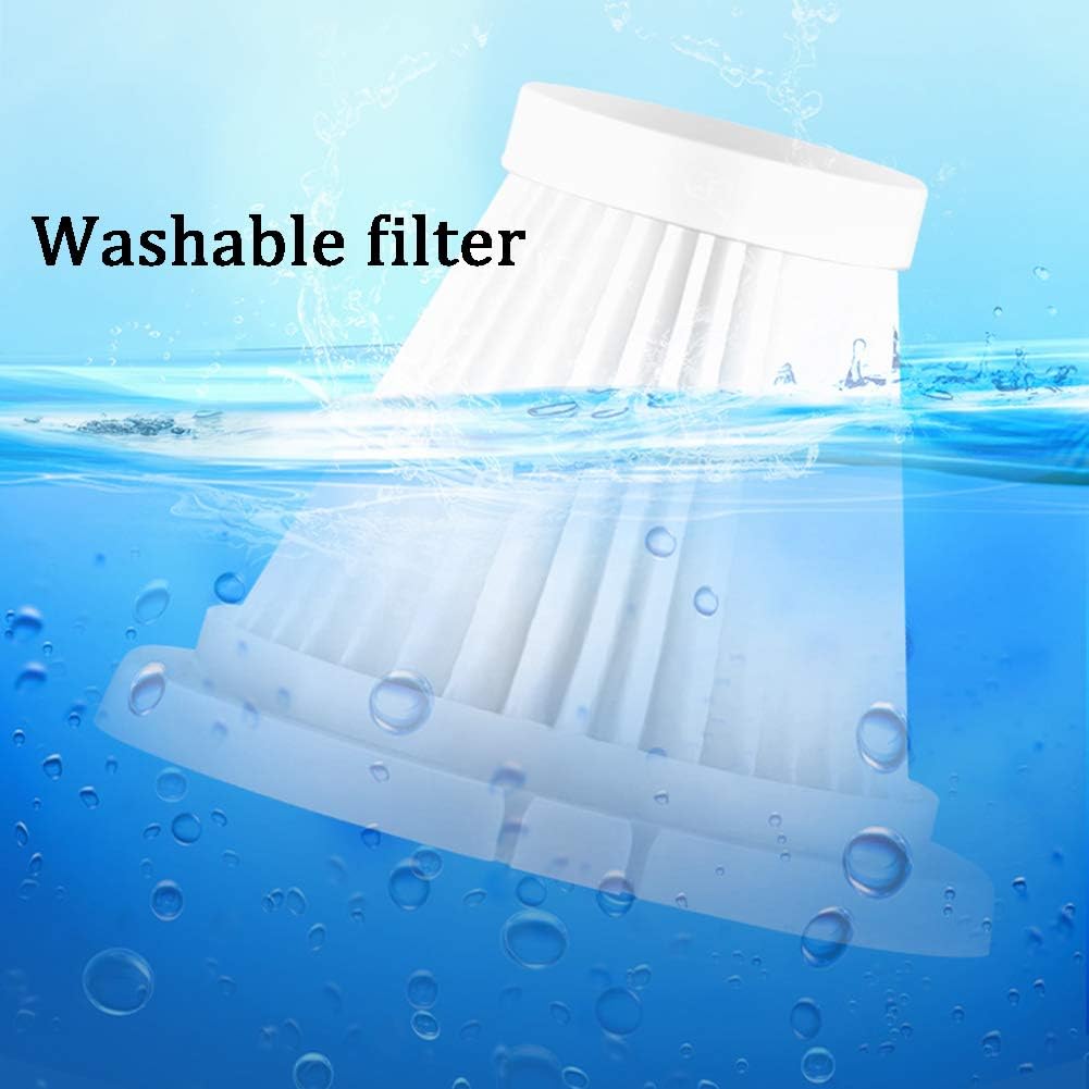 Cordless Handheld Vacuum Cleaner with Light and HEPA Filter, Car Vacuum, High Power 120W 4500PA Stronger Suction for Car Home Pet Kitchen Office,Black (Red)