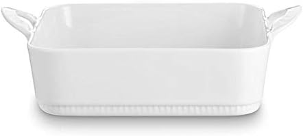 Pillivuyt France, Toulouse Medium Square Baker, 8.5 Inches x 8.5 Inches, Oven-Microwave-Freezer