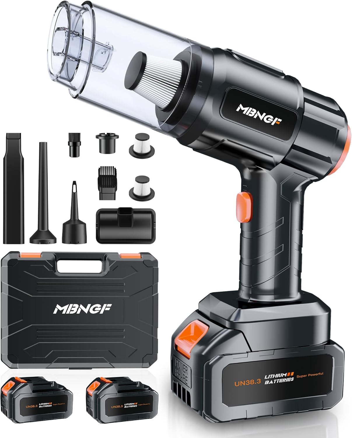 High Power Handheld Vacuum Cleaner for Office Desk(Burnt Black)