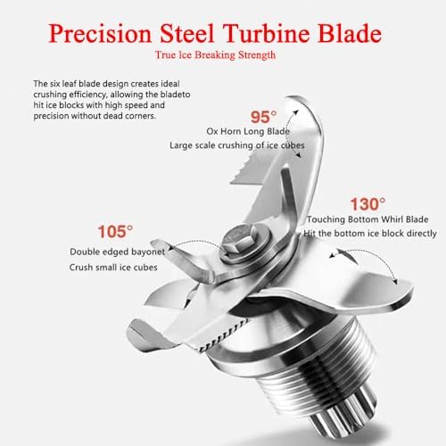 Super Quiet Commercial Blender with Soundproof Enclosure, Heavy Duty Ice Crushing Machine, Self-Cleaning 4D Blades, Perfect for Smoothies, Soups & Frozen Drinks - 2 Crushed Cups Included