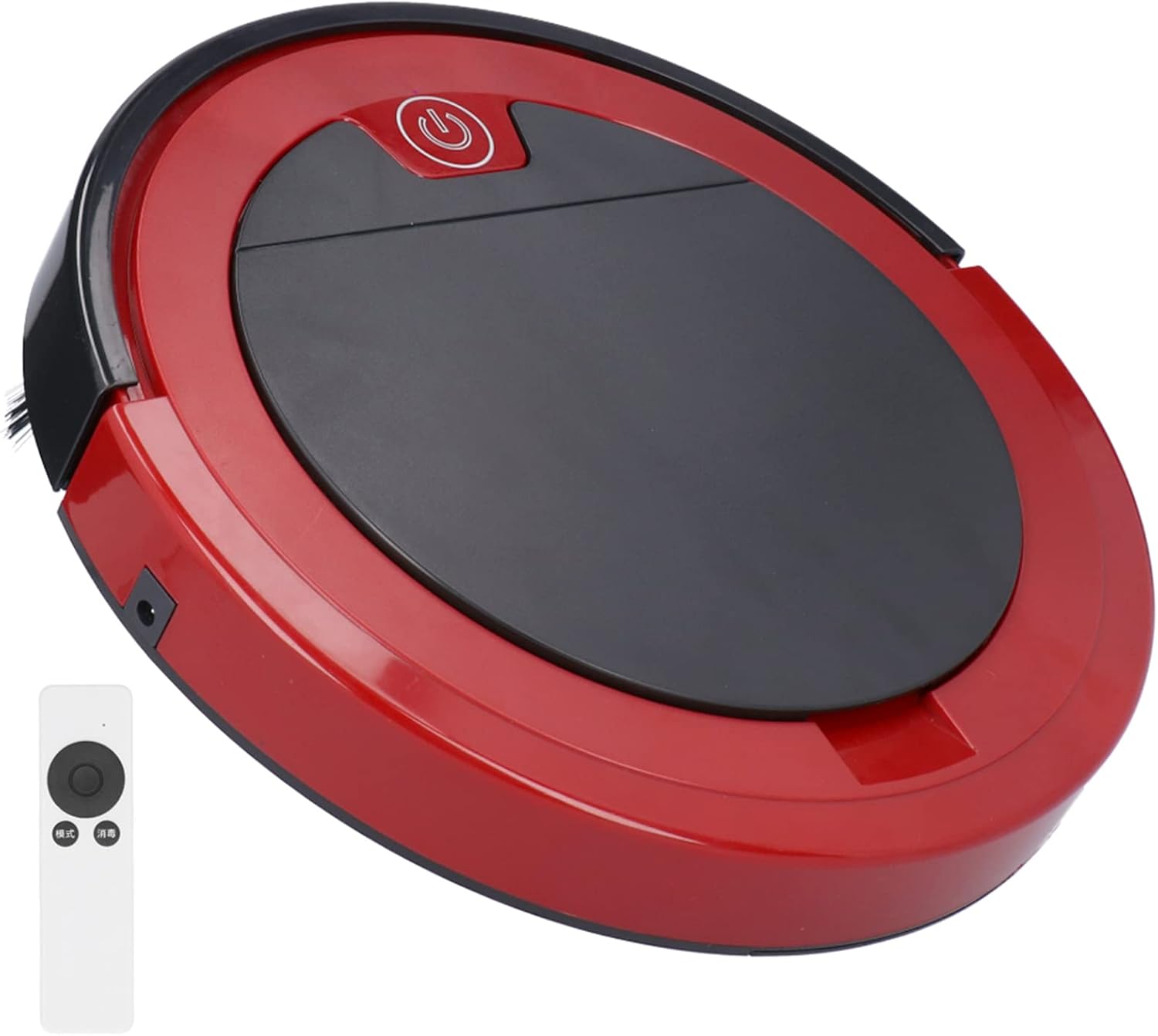 Intelligent Remote Control USB Rechargeable Floor Dust Sweeping Robot Vacuum Cleaner DC5V Red
