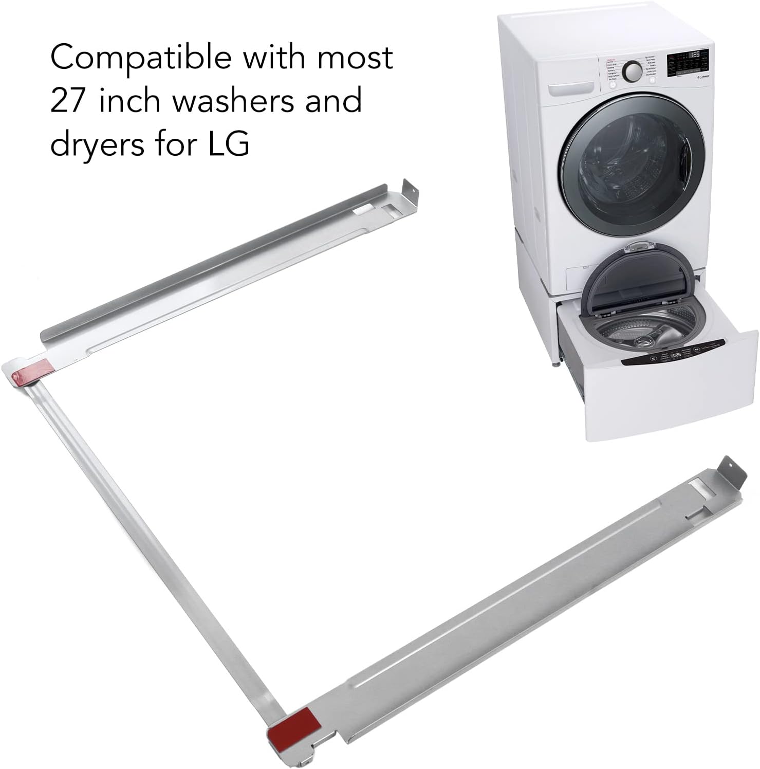 ANGGREK Washer and Dryer Stacking Kit, Resistant Space Saving, Washing Machine Stacking Kit for Laundry Room