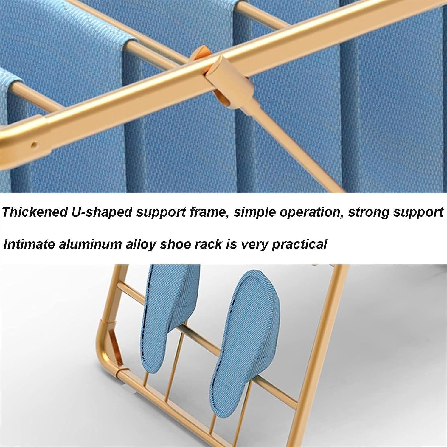 Hing Drying Rack Laundry Drying Rack Aluminum Alloy Folding Laundry Drying Rack Foldable for Bed Linen Hing Socks Scarves hes Dryer Rack