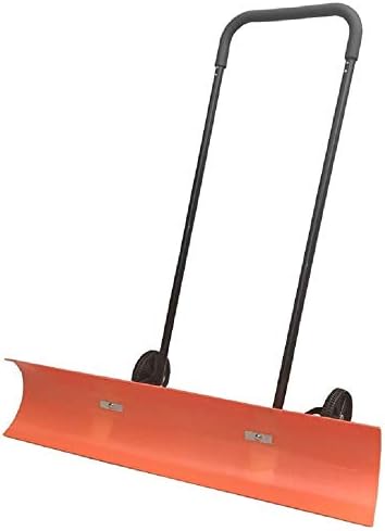 Snow Blade Push Shovel with Wheels