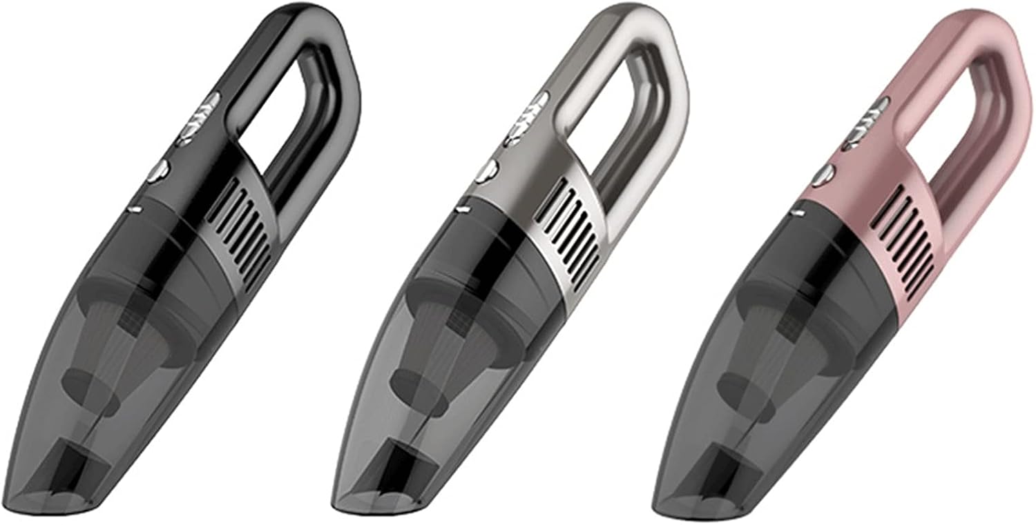 Hand held Vacuum Wet and Dry Dual-use Vacuum Cleaner Car Vacuum Car Portable Handheld Vacuum Cleaner (Color : Silver)