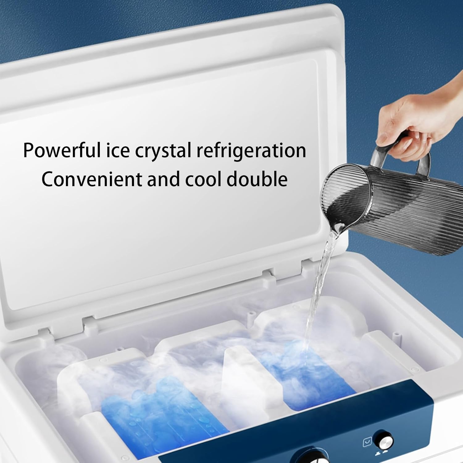 Evaporative Air Cooler, Portable Air Conditioners with Water Tank and 3 Speeds, 3 in 1 Fast Cooling Fan for Room Office Garage