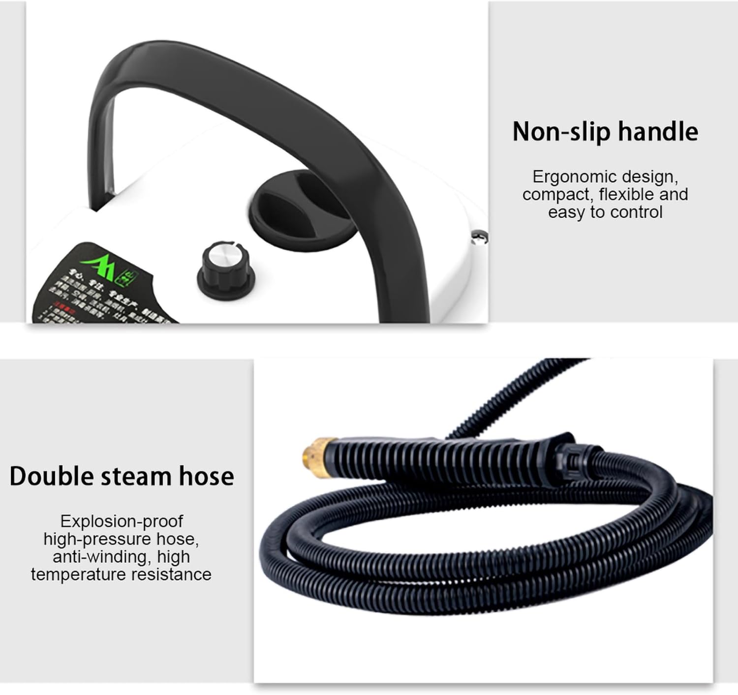 1000ml Electric Steam Cleaning Machine 1600W High Pressure Steamer, 6 Speeds Multifunction Portable Mini Power Cleaning Steamer High Heat, Fast Heating for Home Use Kitchen Floor ( Color : Red )