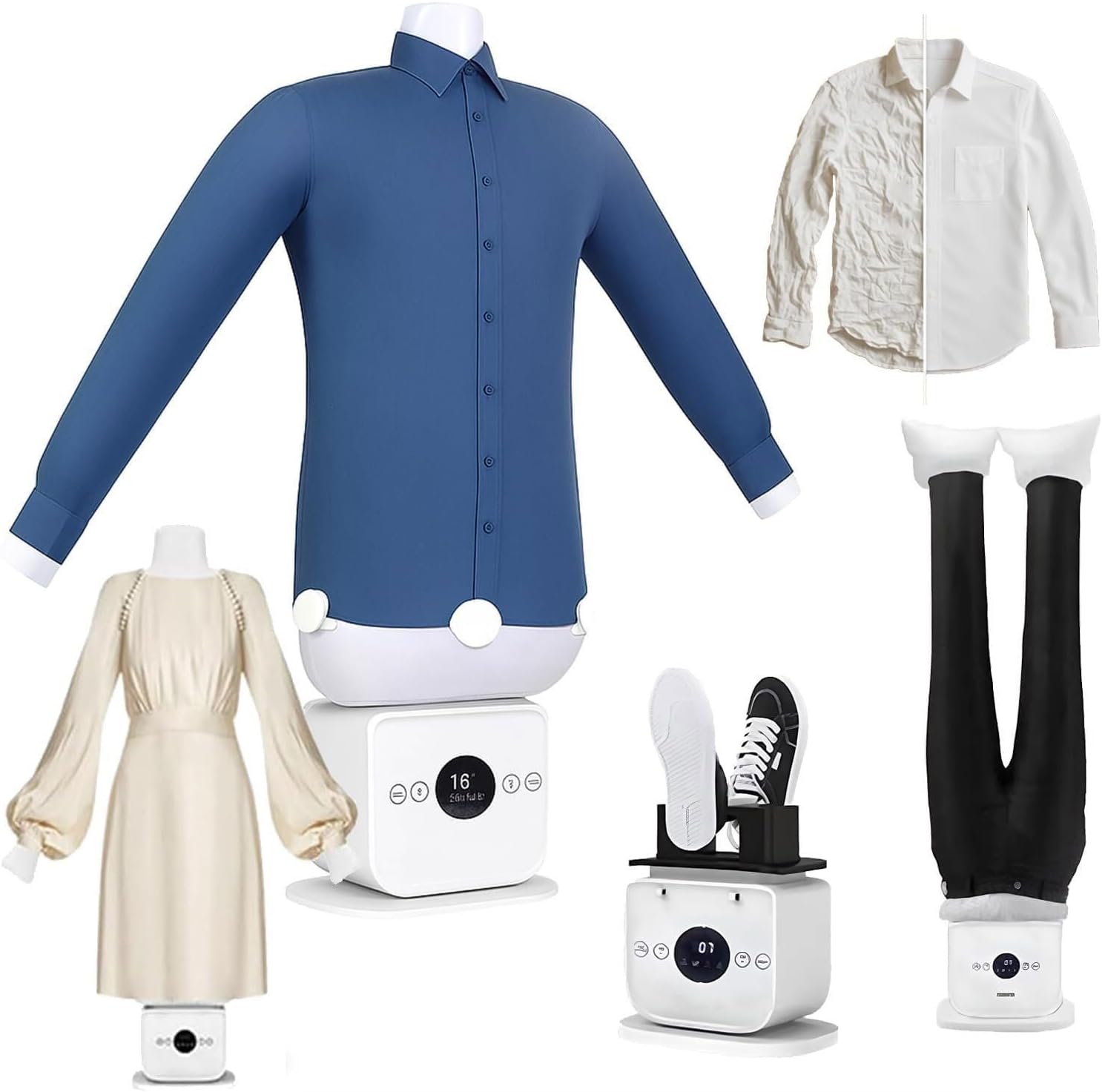 2026 New Automatic Ironing Machine, Temperature Adjustable, 8 Minutes Quick Ironed Dry, Built in Aromatherapy Tank