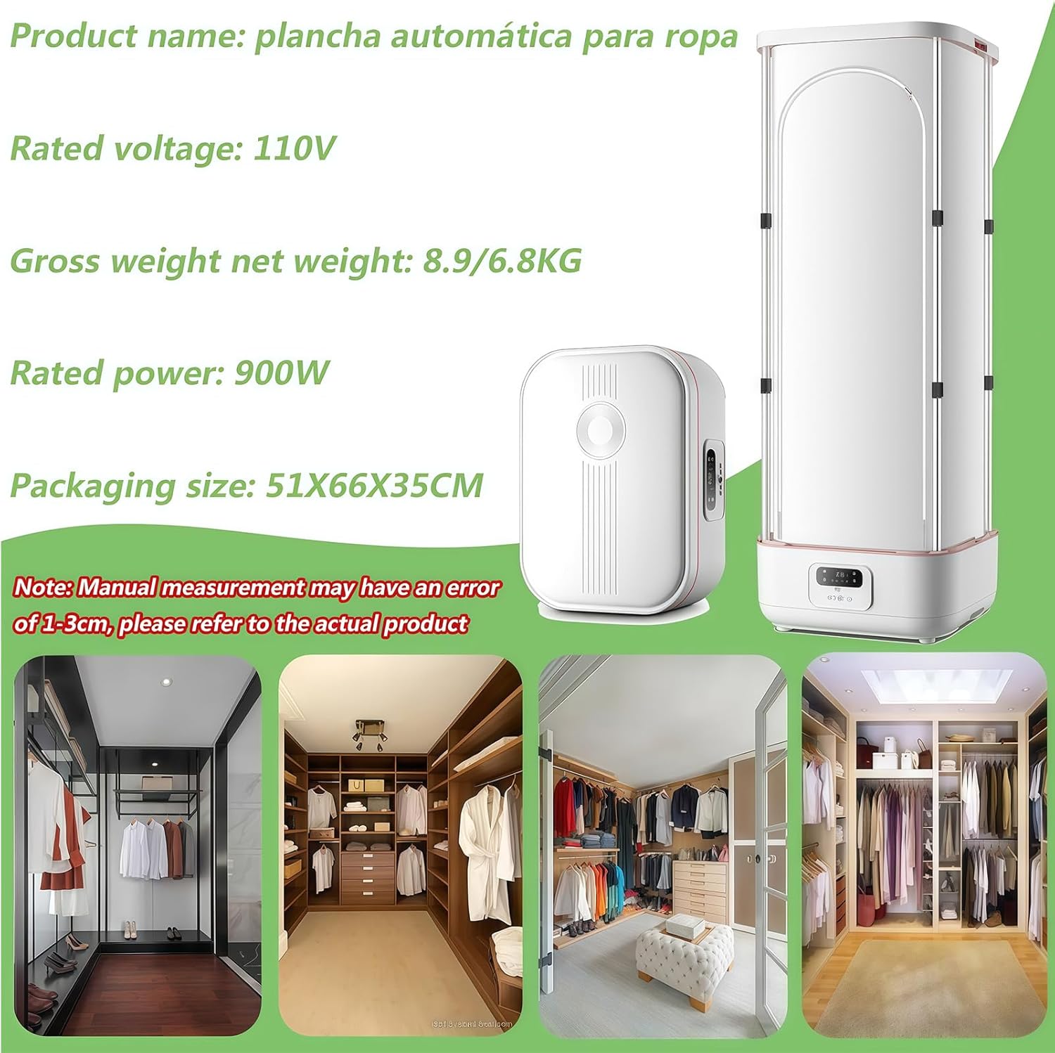 Steamer For Clothes-Iron Machine For Clothes,900W Electric Clothes Dryer,Portable Steam Drying Smart Machine,Automatic Ironing Machine, Quick-Drying Steam