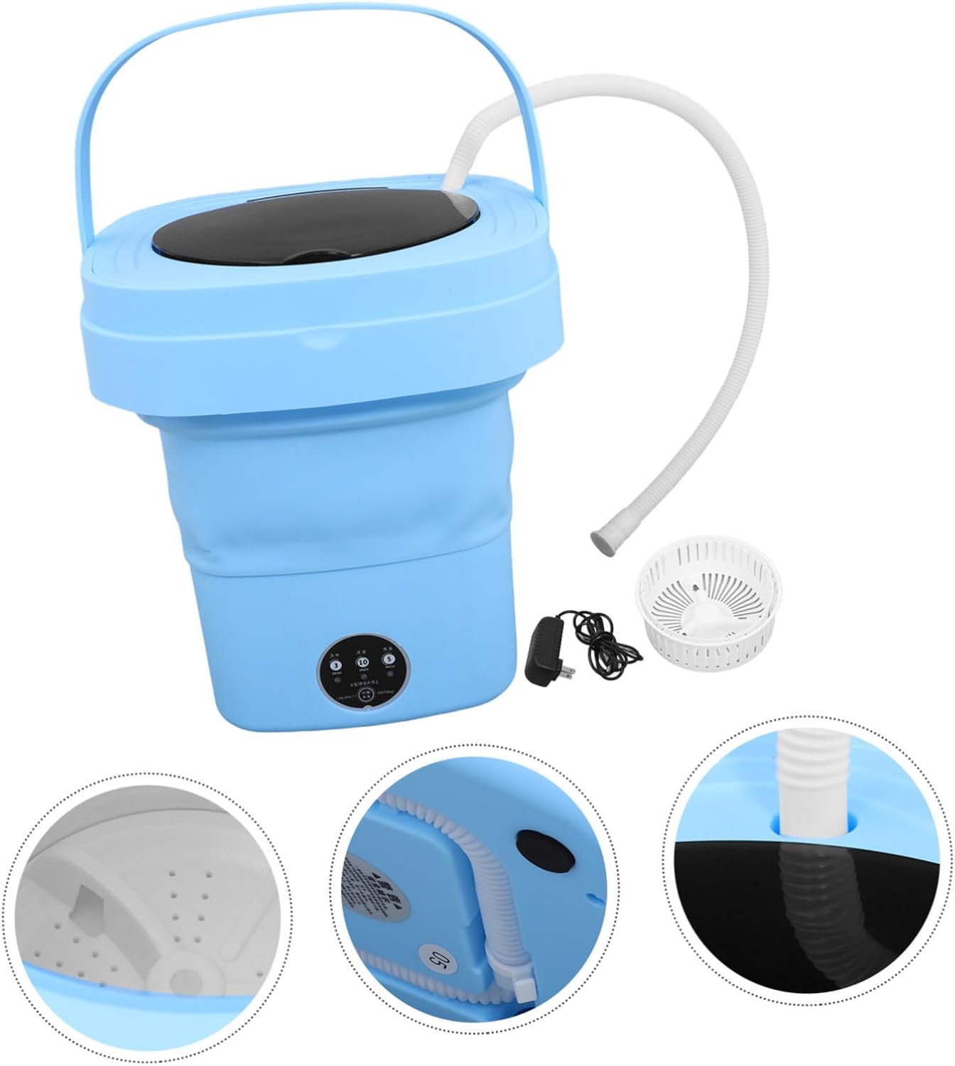 DOITOOL Mini Washing Machine Dryer Portable Washer Dryer for Rv Apartment Camping Home Plug