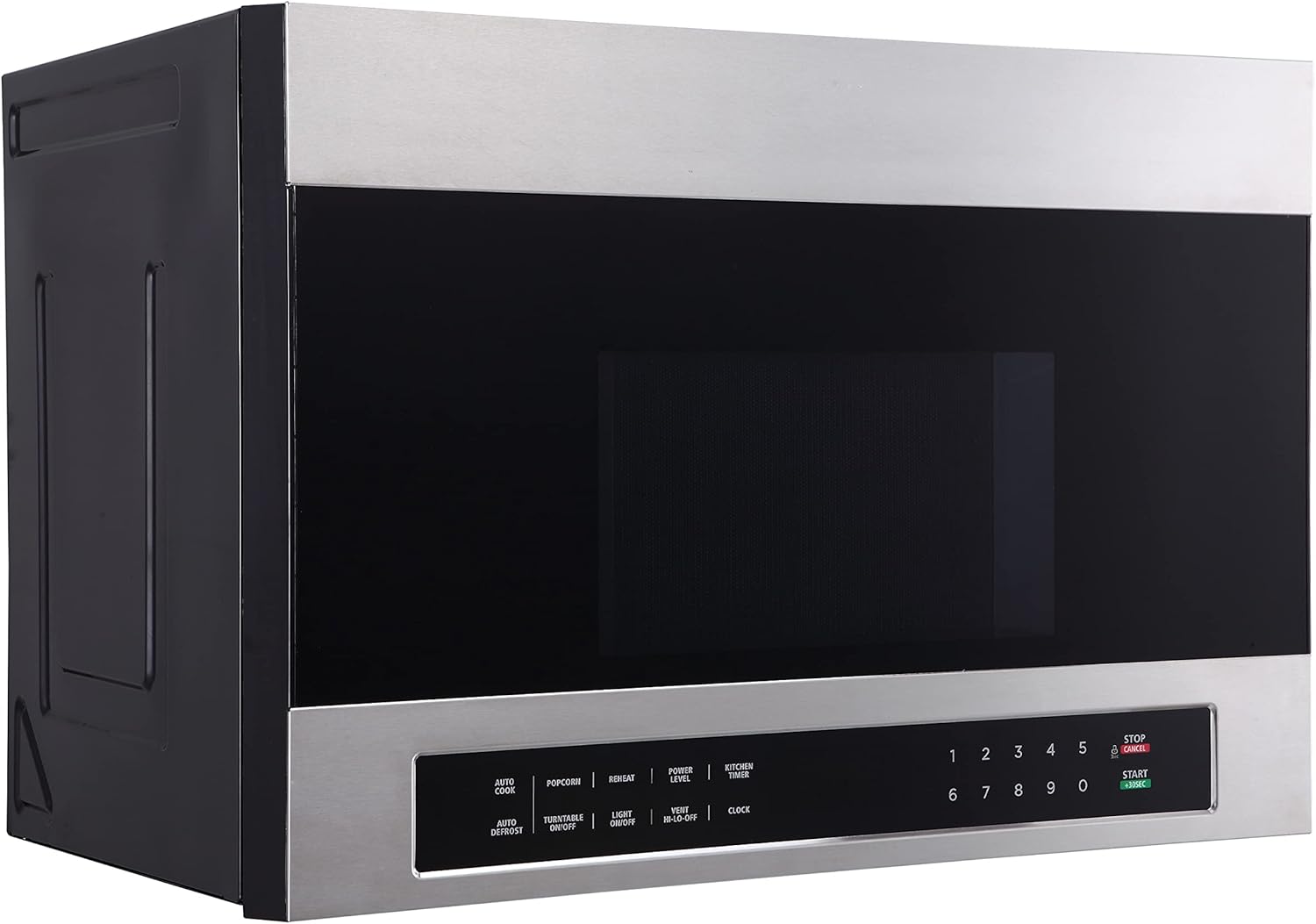 Avanti Microwave Oven 1000-Watts Over the Range with Auto Cook and Defrost, Pre-Set Cooking Modes, Child Safety Lock, Electronic Control Panel and Glass Turntable, 1.3 Cu.Ft., Black