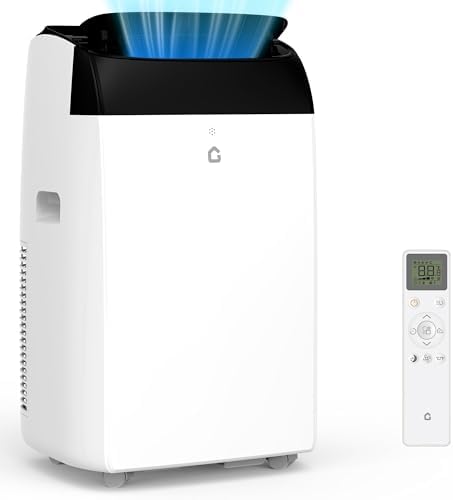 12,000 BTU Portable Air Conditioner - 3-in-1 Cools 550 Sq.Ft, Remote Control, LED Display for Home, Office & Dorm Rooms
