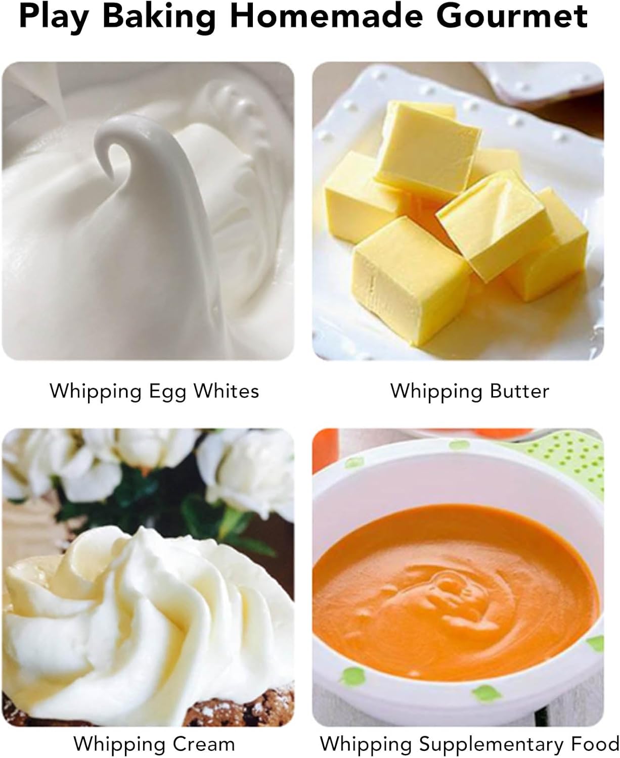 USB Stainless Steel Electric Household Mixer, Handheld Small Mixer Wireless Whisk Frother Wand, Ideal Hand Frother for Kitchen Use (Orange)