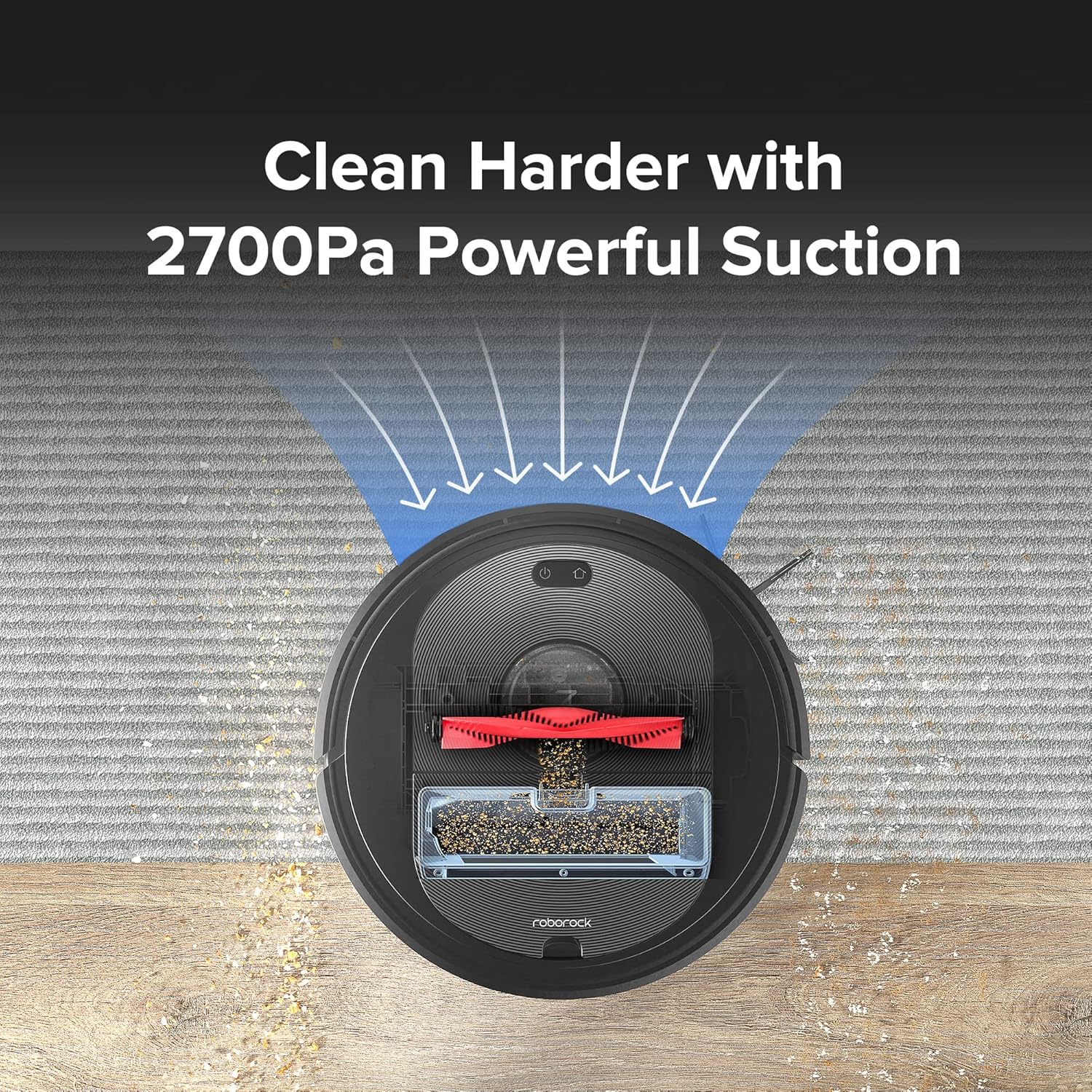 roborock Q5+ Robot Vacuum with Washable Filter(2 PCS) Bundle, Hands-Free Cleaning for up to 7 Weeks, 2700Pa Max Suction, 180mins Max Run-Time, Compatible with Alexa, Perfect for Pet Hair