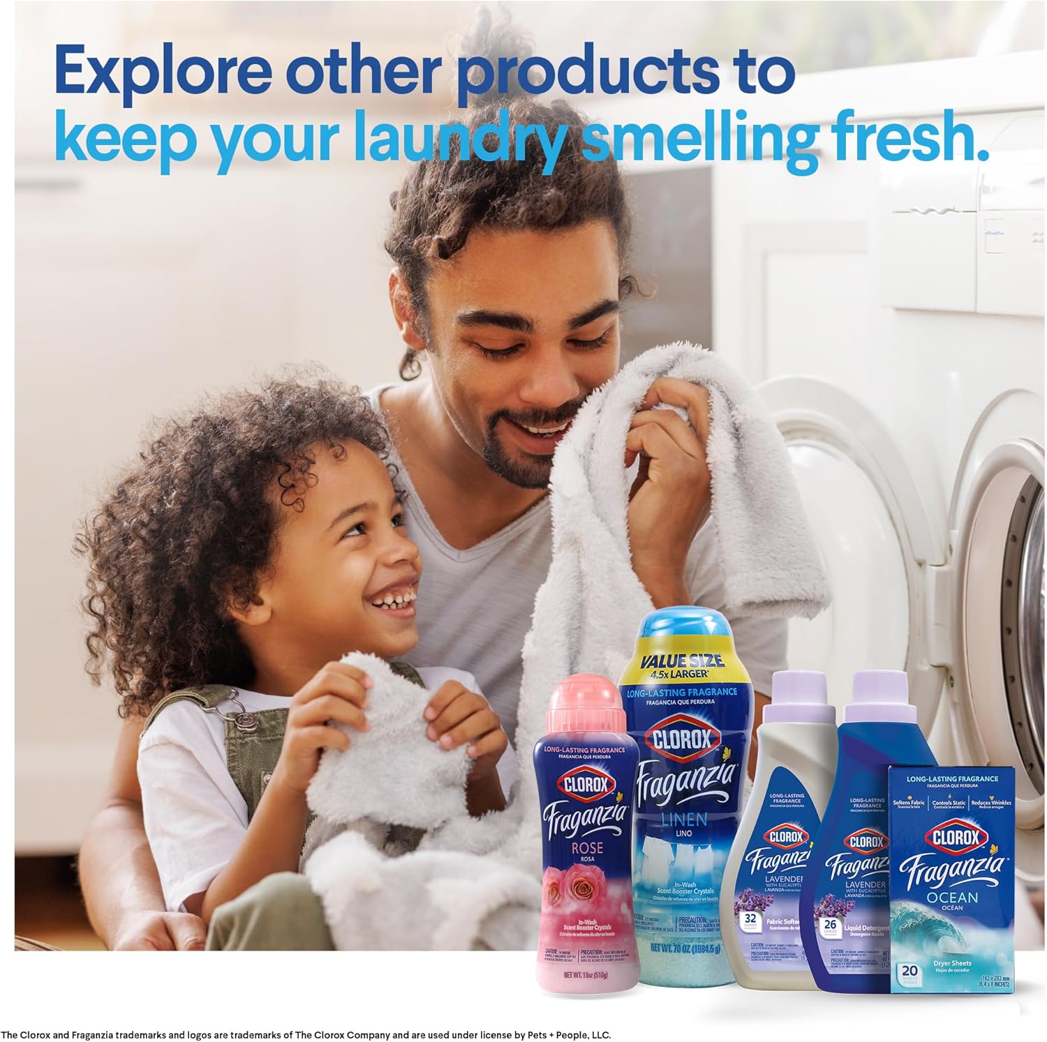 Clorox Fraganzia Liquid Laundry Detergent in Lavendar Scent - HE Compatible for All Front and Top Load Washing Machines, High Efficiency Laundry Detergent Compatible, 100 Fl Oz