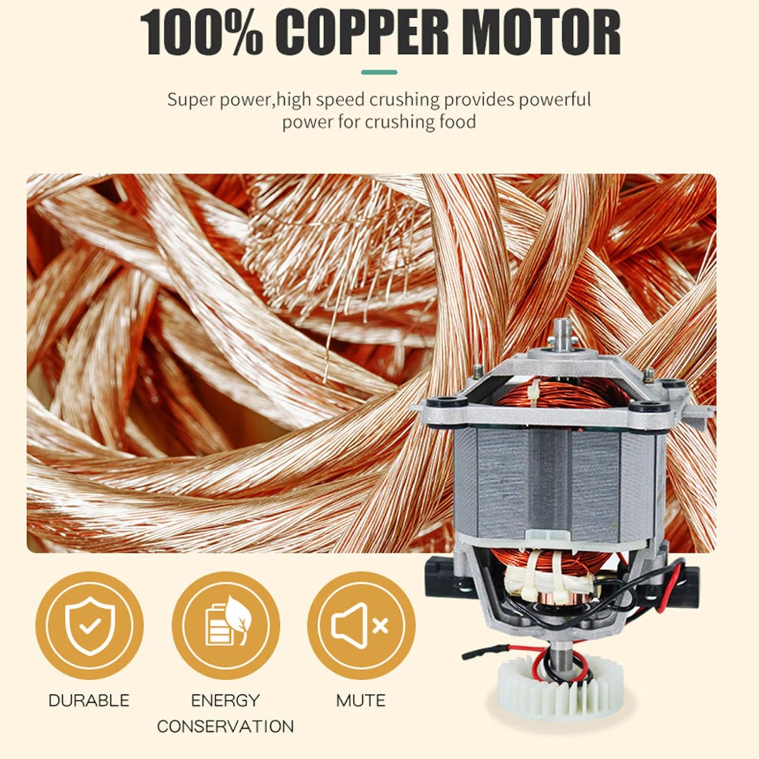 Professional Blender, Commercial Quiet Blender Soundproof Blender 2500ML with Cover for Crushing Ice,Smoothie,Puree,Blender