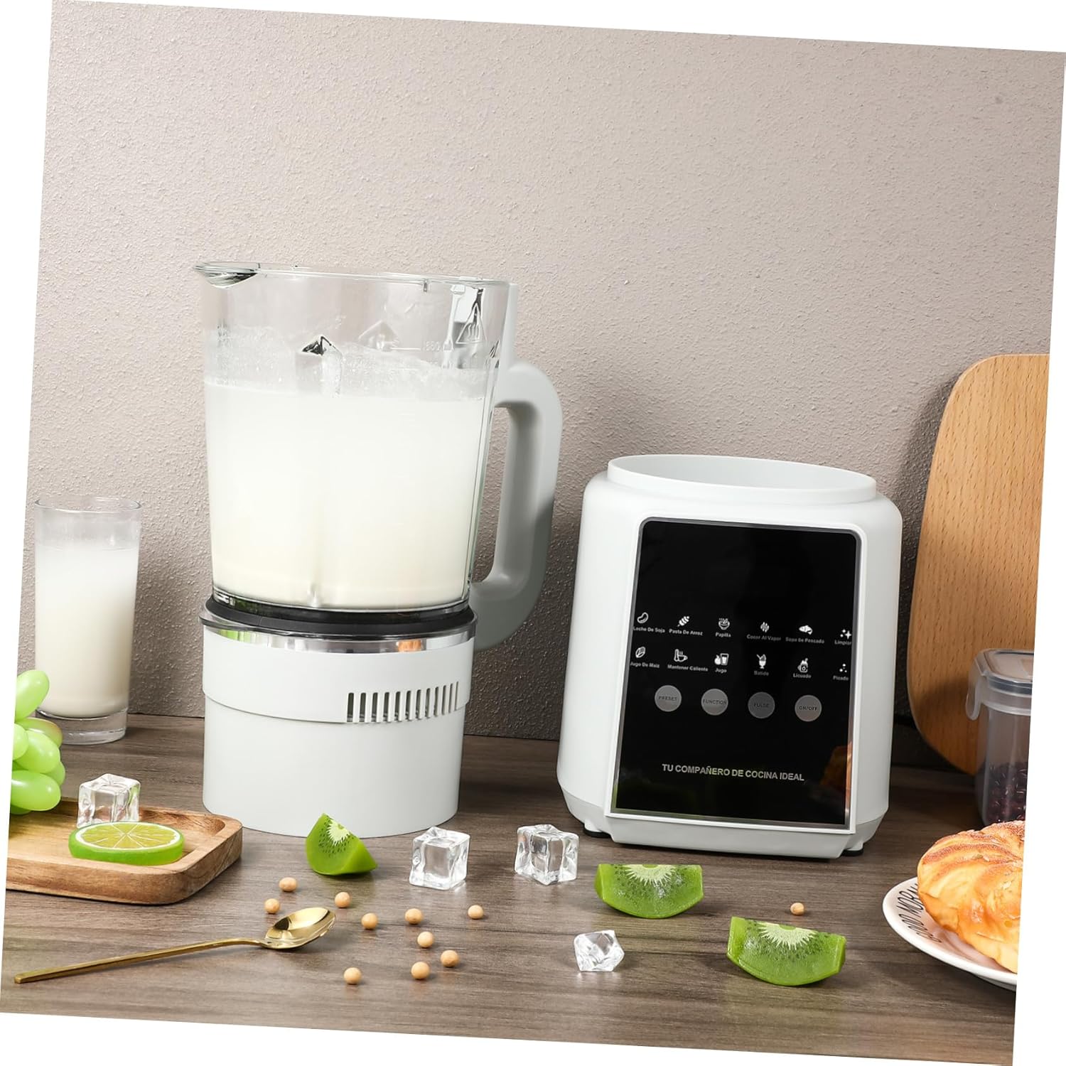 110v Electric Blender Wall Breaking Machine Smoothies Blender Cold Press Juicer Non-stick Jar Self-cleaning Quiet Operation Touch Display
