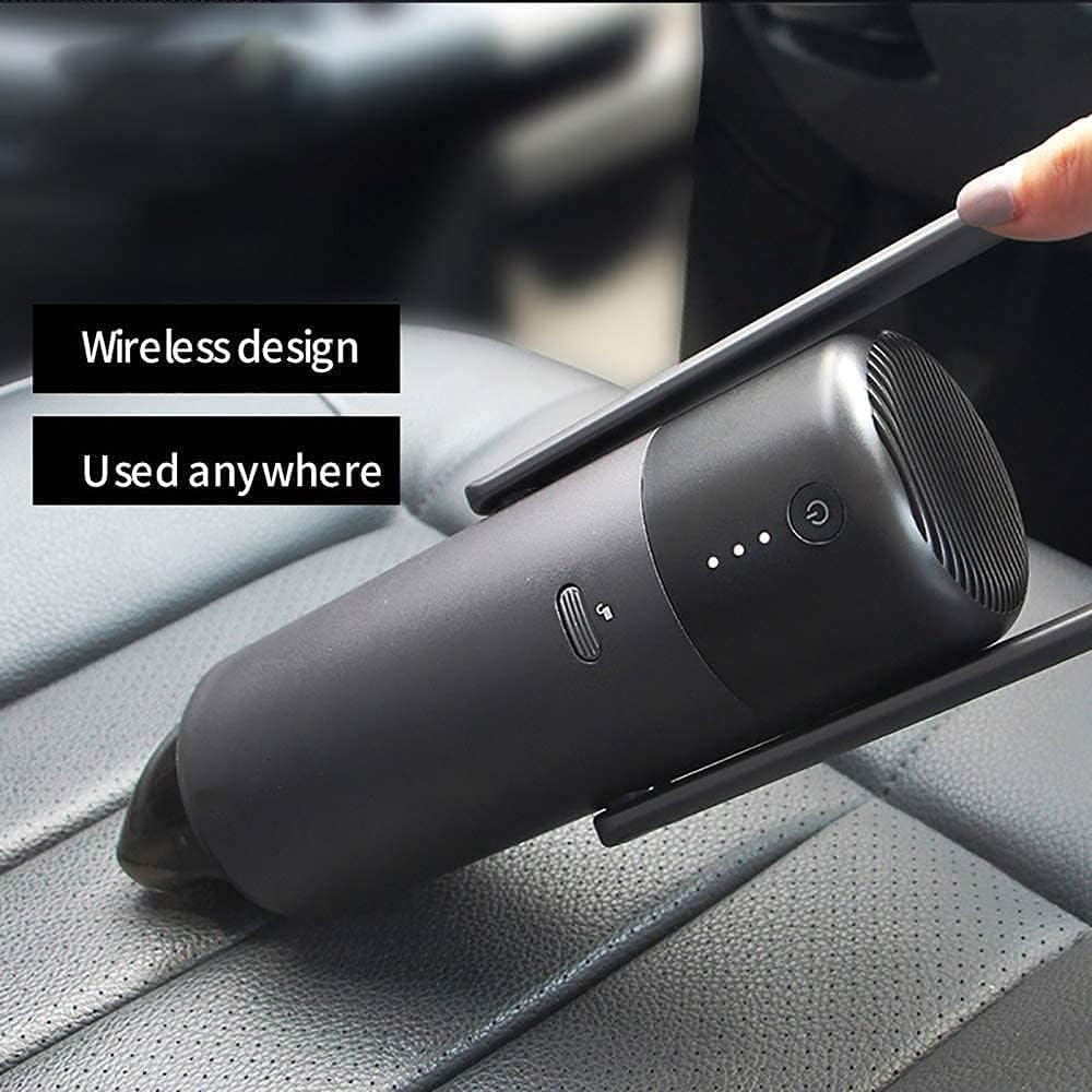 Handheld Vacuum Cordless, Car Vacuum Cordless, Portable Mini Vacuum Cleaner, Rechargeable, Very Suitable for Pet Hair, Sofa, Car and Any Corner, Black