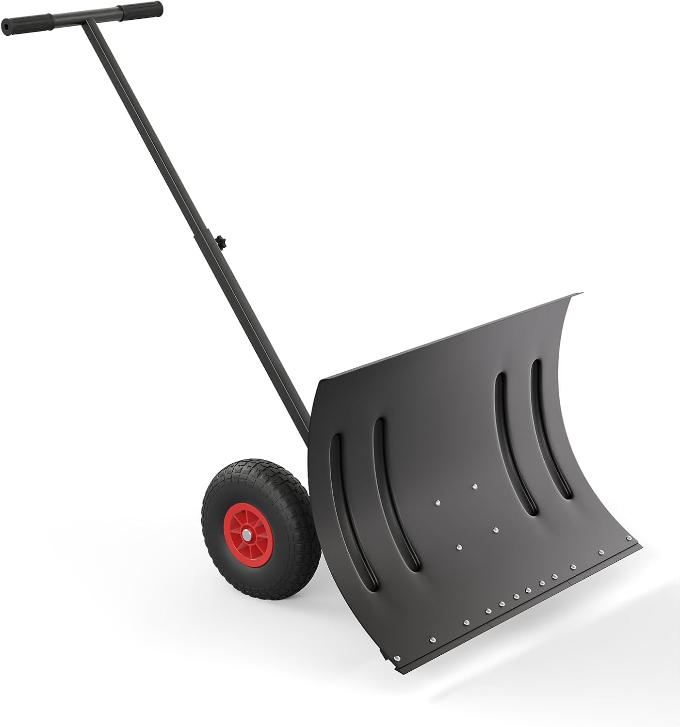 Heavy-Duty Snow Pusher with Wheels, 29