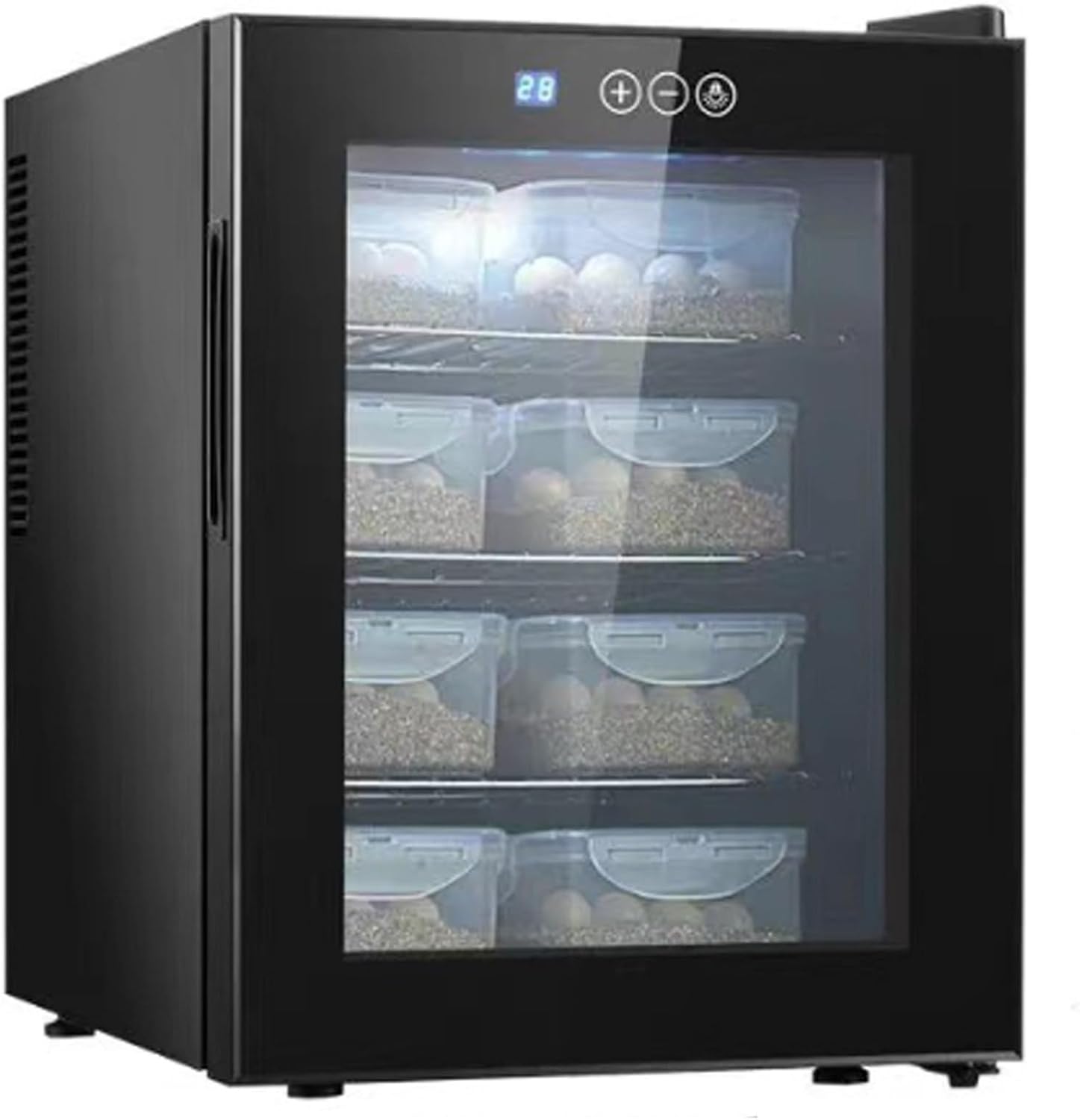 16L Portable Reptile Incubato, Chameleon Lizard Turtle Scientific Lab Incubator, Cooling and Heating 10°C-40°C Temperature Control & Digital LED, for Small Reptiles,48L