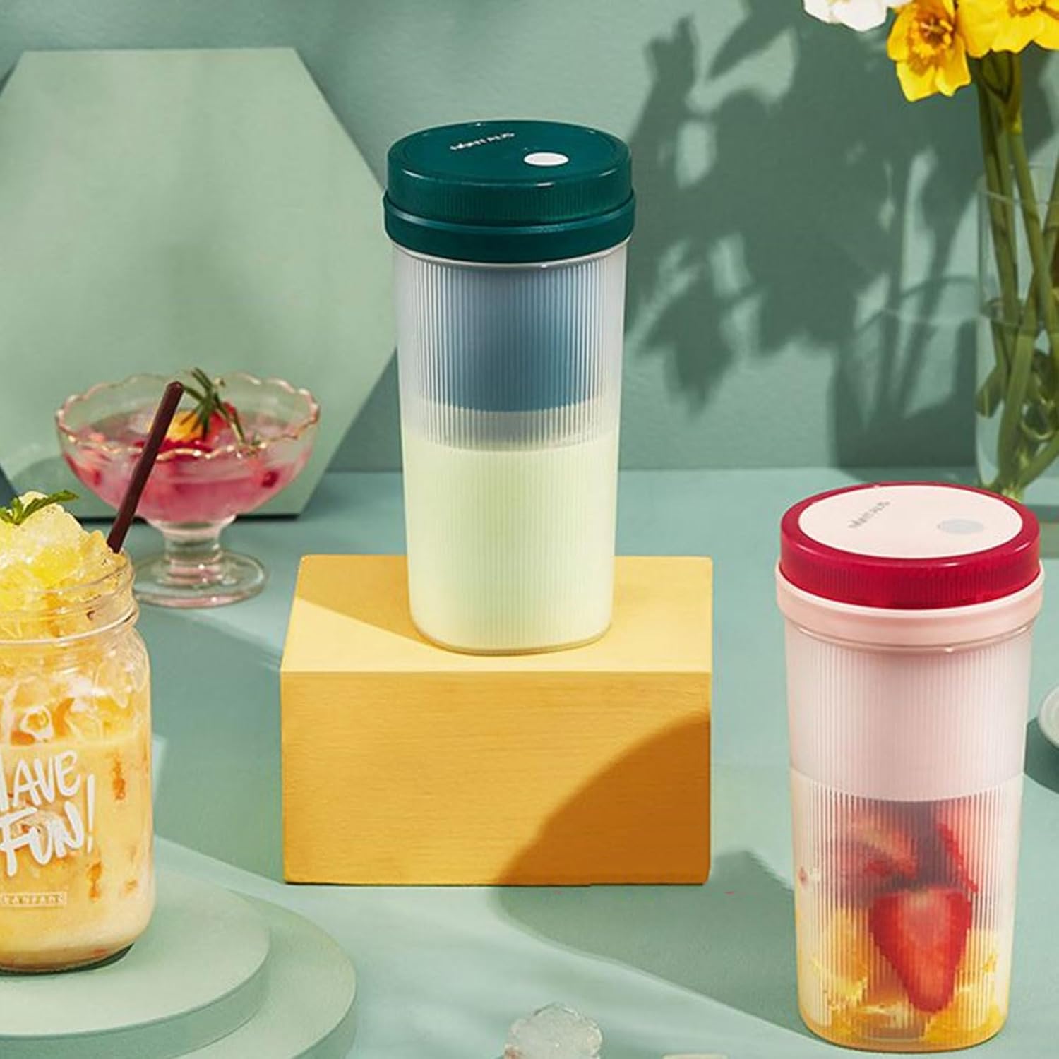 Portable Wireless Slow Blender Cup Appliance Fruit Orange Chargable Mixer Machine