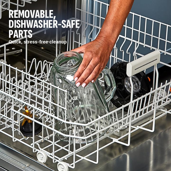 PowerXL Smart Pro Blender, BL6018, Smart Sensing Technology for Smooth Blends, Frappés, Salsas, 1800 Watts & 68 oz. Glass Pitcher