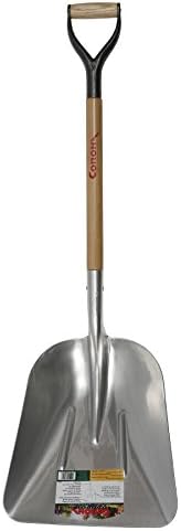 Corona SS 68010 - #10 Aluminum Western Scoop Shovel - D-Grip, 30 Inch