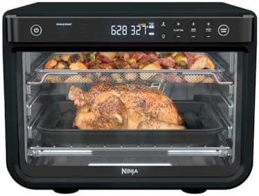 Ninja DT202BK Foodi 8-in-1 XL Pro Air Fry Oven, Large Countertop Convection and Digital Toaster Oven, 1800 Watts, Black, 12 in.