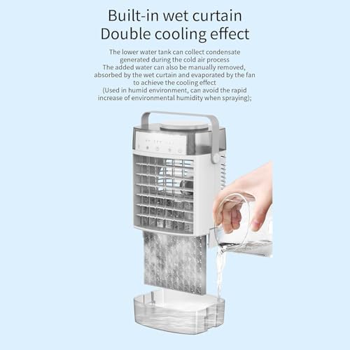 Portable Air Conditioning Household Sprayer Refrigeration Small Conditioner Indoor Water Electric Fan Night Light Fan
