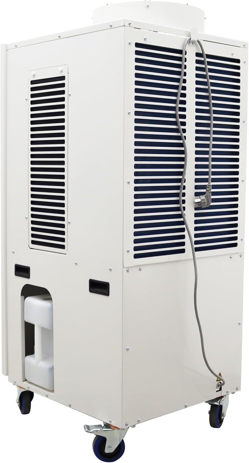 TECHTONGDA Spot Air Conditioner Mobile Cooler Outdoor Indoor Aircon 3800m³/h with Air Vent Louver 220V