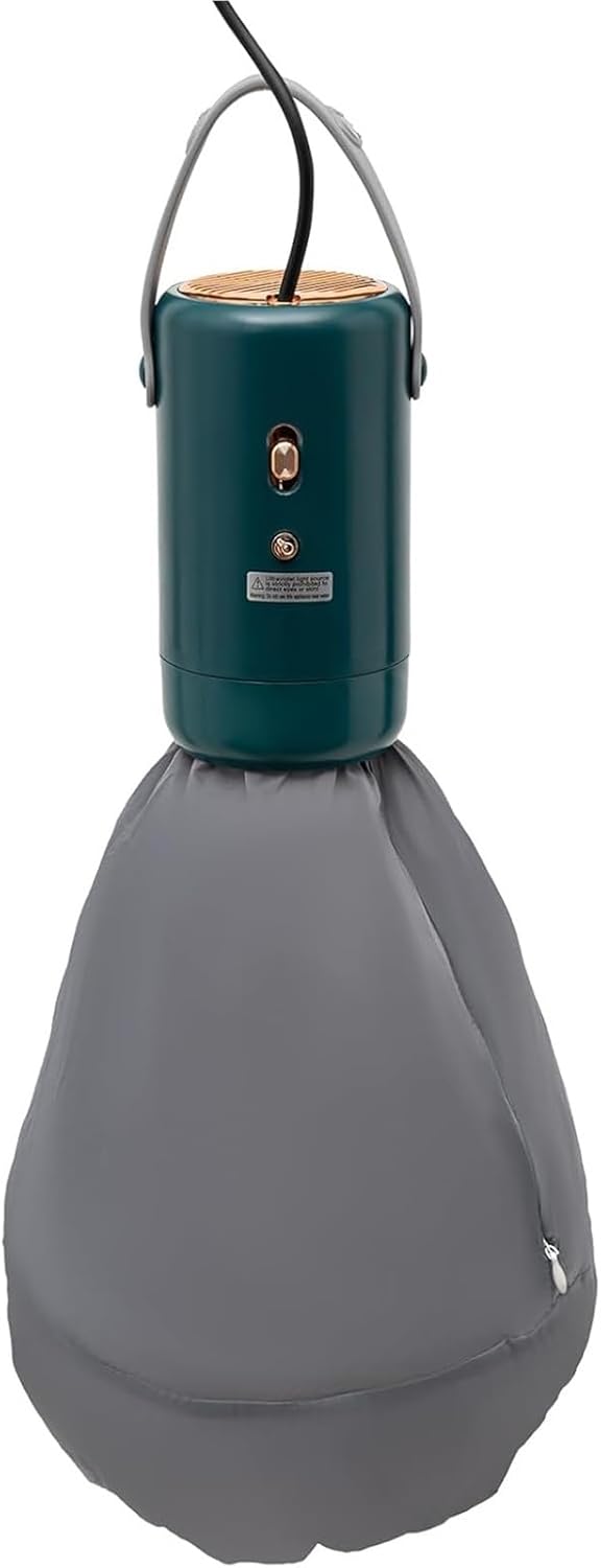 Portable Cloth Dryer, Multifunctional Small Dryer Machine, Fast-Drying Machine with Adjustable Timer, Travel-Friendly Mini Dryers for Apartments RV and Travel Outdoor(Green)