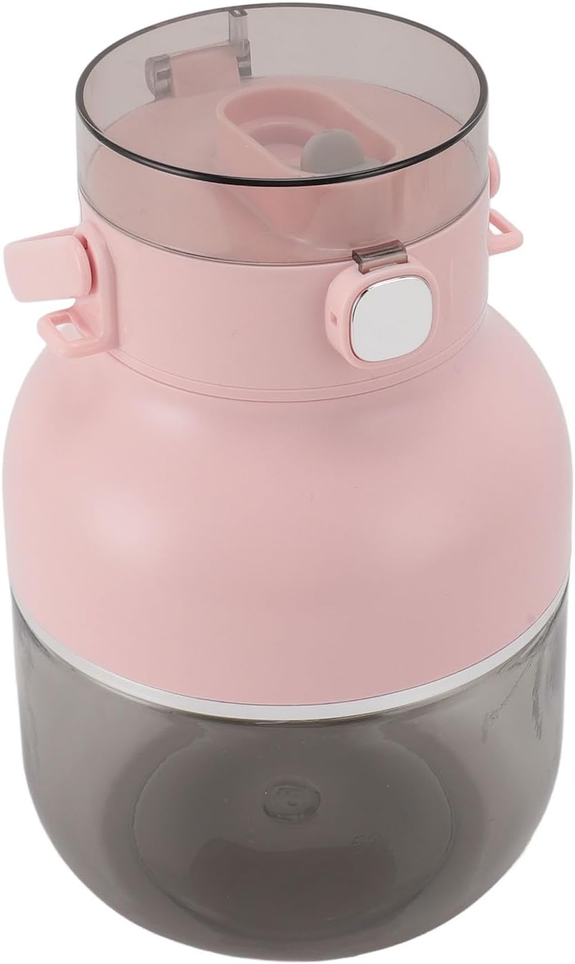 Portable Blender Cup USB Rechargeable Cordless Mini Electric Juicer Cup with Straw 500ML Large Capacity for Smoothies Shakes Travel Home Gym ABS 26.88oz (Rosy)