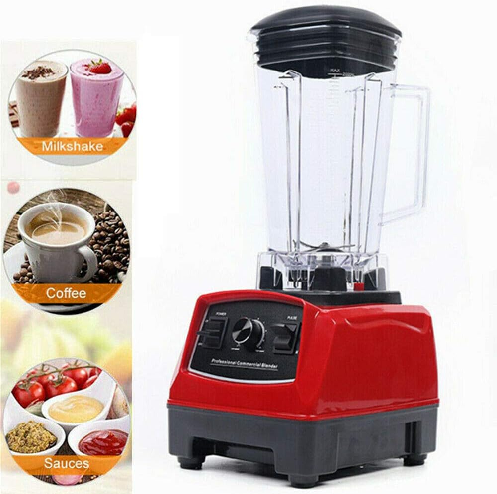 Professional Blender, 2L 1500W Commercial Countertop Blender Smoothie Maker High Speed Power Blender for Smoothies, Ice and Frozen Fruit