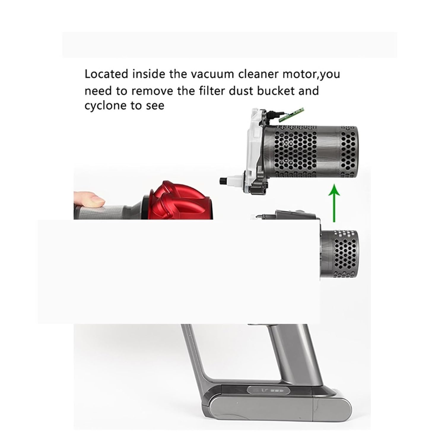 Handheld Vacuum Cleaner Motor, Compatible for Dyson V10 SV12, Vacuum Cleaner Motor Head Engine Housing Accessories(1PCS)