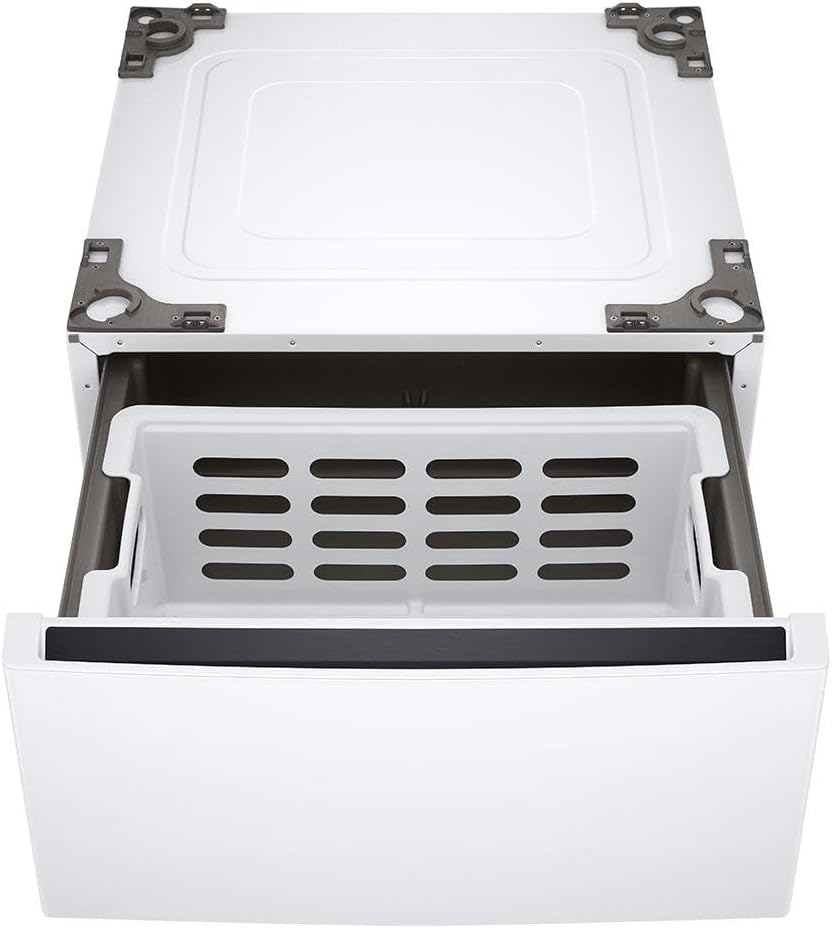LG WDP6W 27 inch White Laundry Pedestal with Storage Drawer