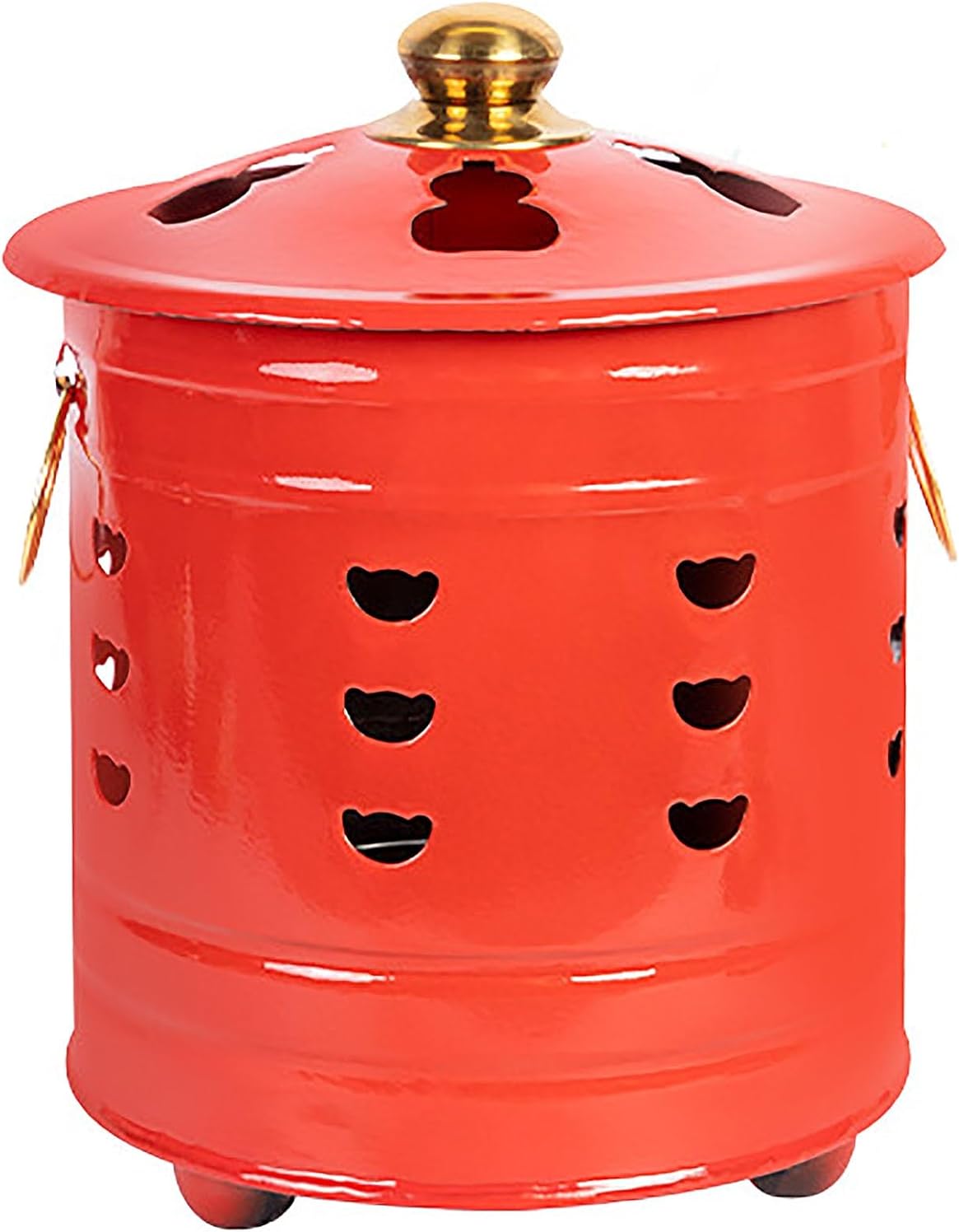 Burn Barrel, Incinerator, Incinerator Barrel with Lid Incinerator, Fire Pit, Metal Barrel, Good to Burn Old Bills, Garden Leaf, Documents and Paper (Size : Large) (One Color Large)
