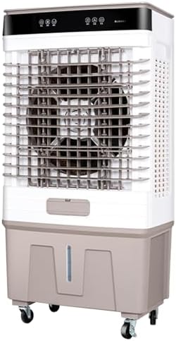 Swamp Cooler Air Conditioner, Evaporative Air Cooler with 26.4 Gallon Water Tank and Remote, 4 Ice Box, 8H Timer, Portable Cooling Fan with 3 Speeds for Commercial, Industrial, Garage, Outdoor Use