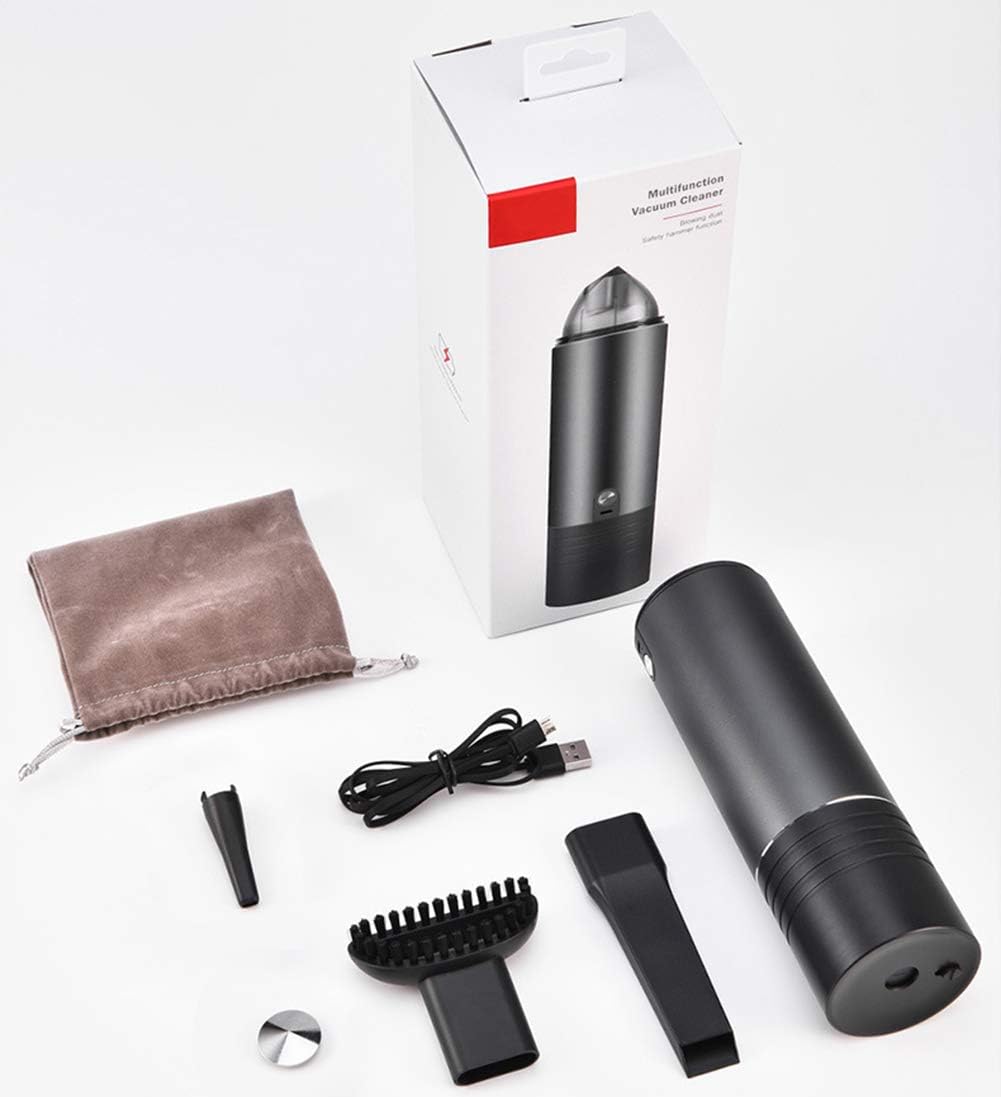 Handheld Vacuum Cleaner Cordless 5300Pa Rechargeable Lightweight Wet Dry Vacuum Car Vacuum Cleaner with HEPA Filter for Home, Car and Pet,Black (Red)