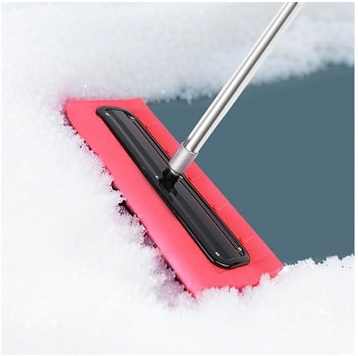 Roof Snow Rake Telescoping Roof Snow Removal Tool with Adjustable Long Handle Lightweight Head for Clearing Snow from House Roof Garage Carport