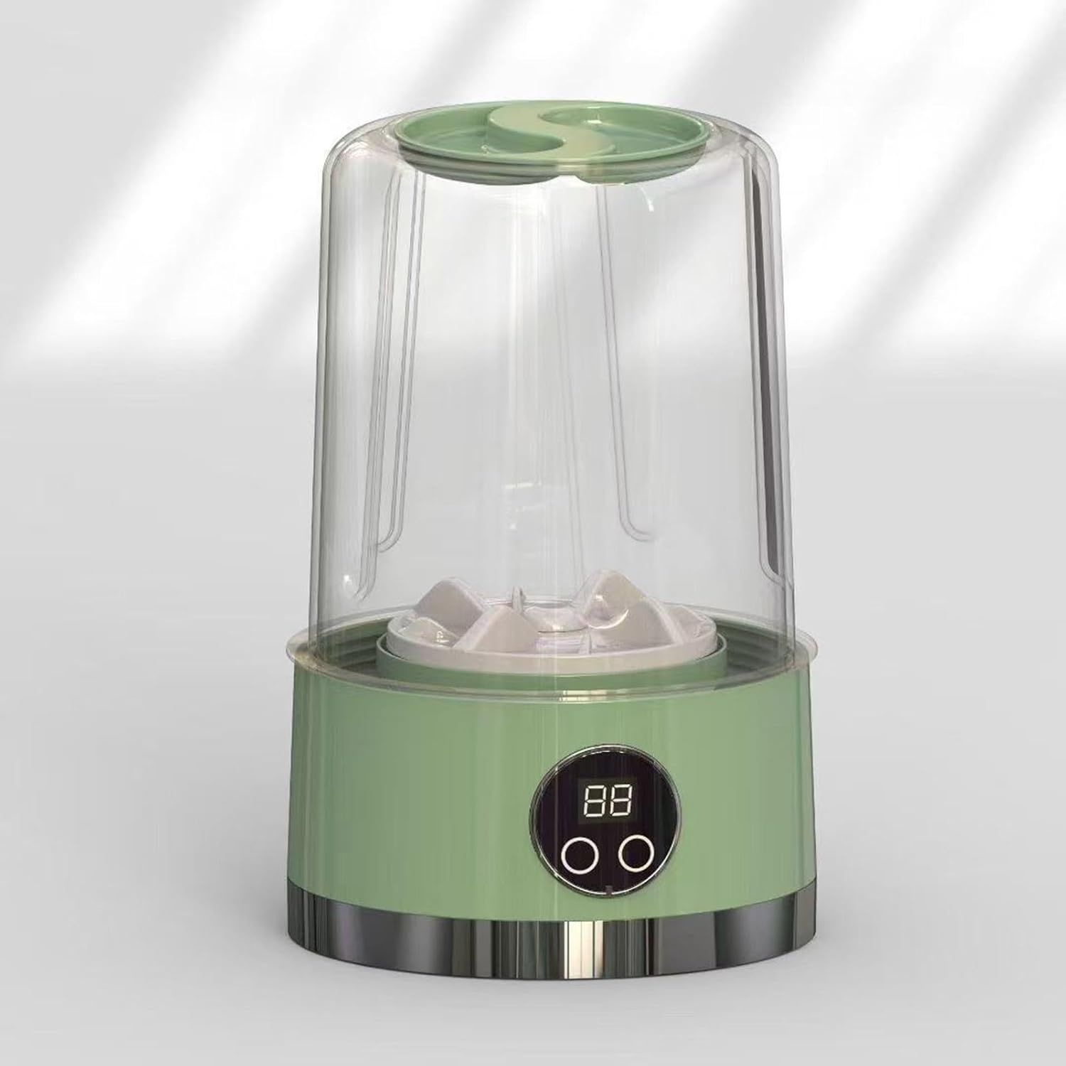 2025 Upgraded Mini Washing Machine, Underwear Washer, Portable Rechargeable Cordless Mini Washing Machine, Laundry Cup for Bra, Underwear, socks, Clothes and Camping RV Travel (Green)