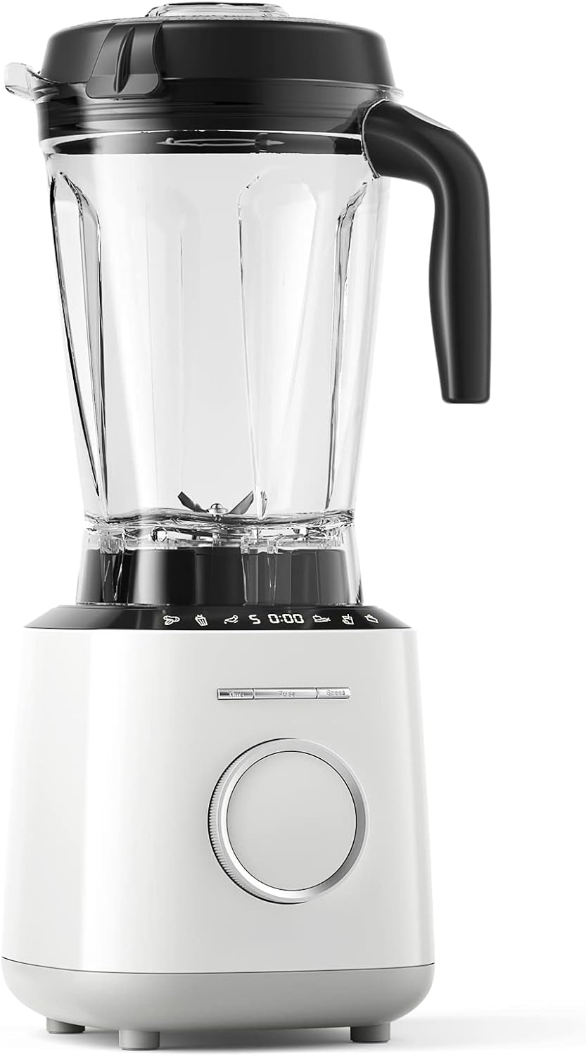 PETSITE Pro 64 Oz Countertop Blender for Kitchen, 1500W Blender for Shakes and Smoothies with 10 Adjustable Speeds, Smart Timer & Touchable Control Panel for Home Commercial