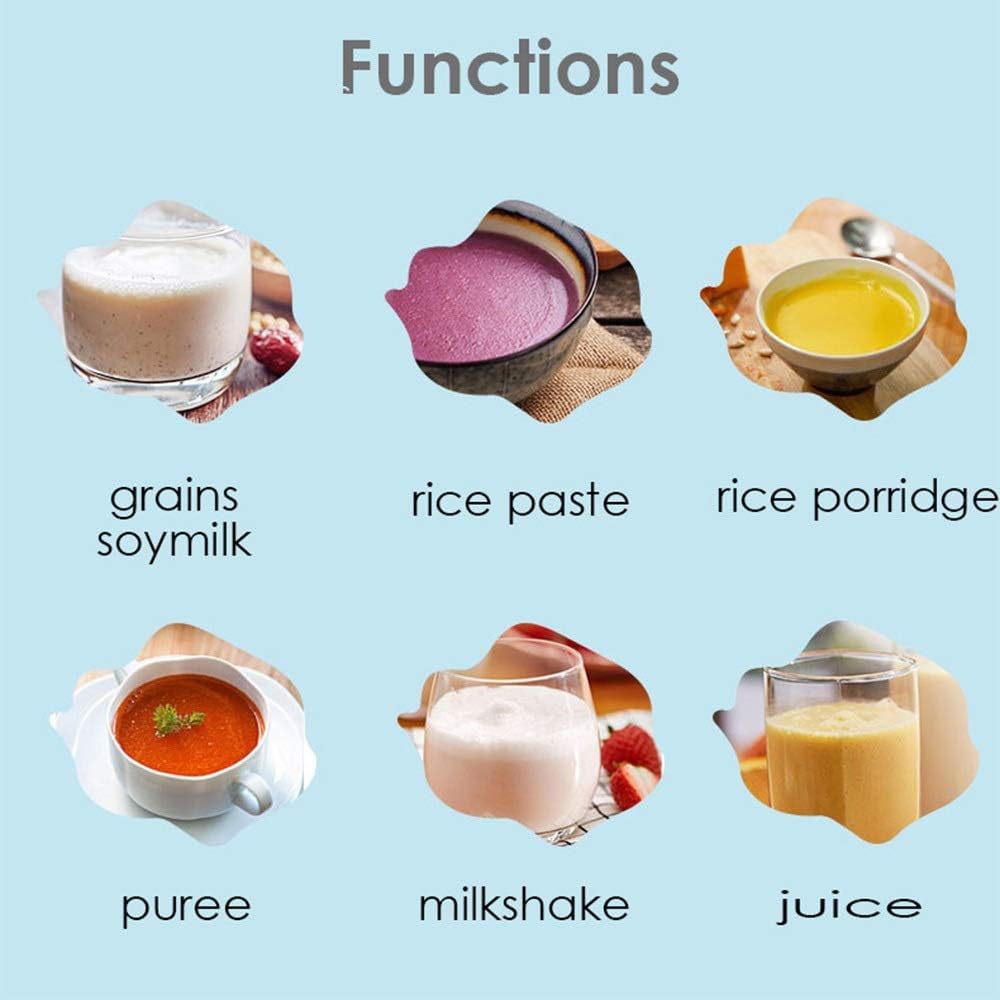 Fully Automatic Soymilk Maker Household Food Blender Mixer Rice Paste Baby Food Machine