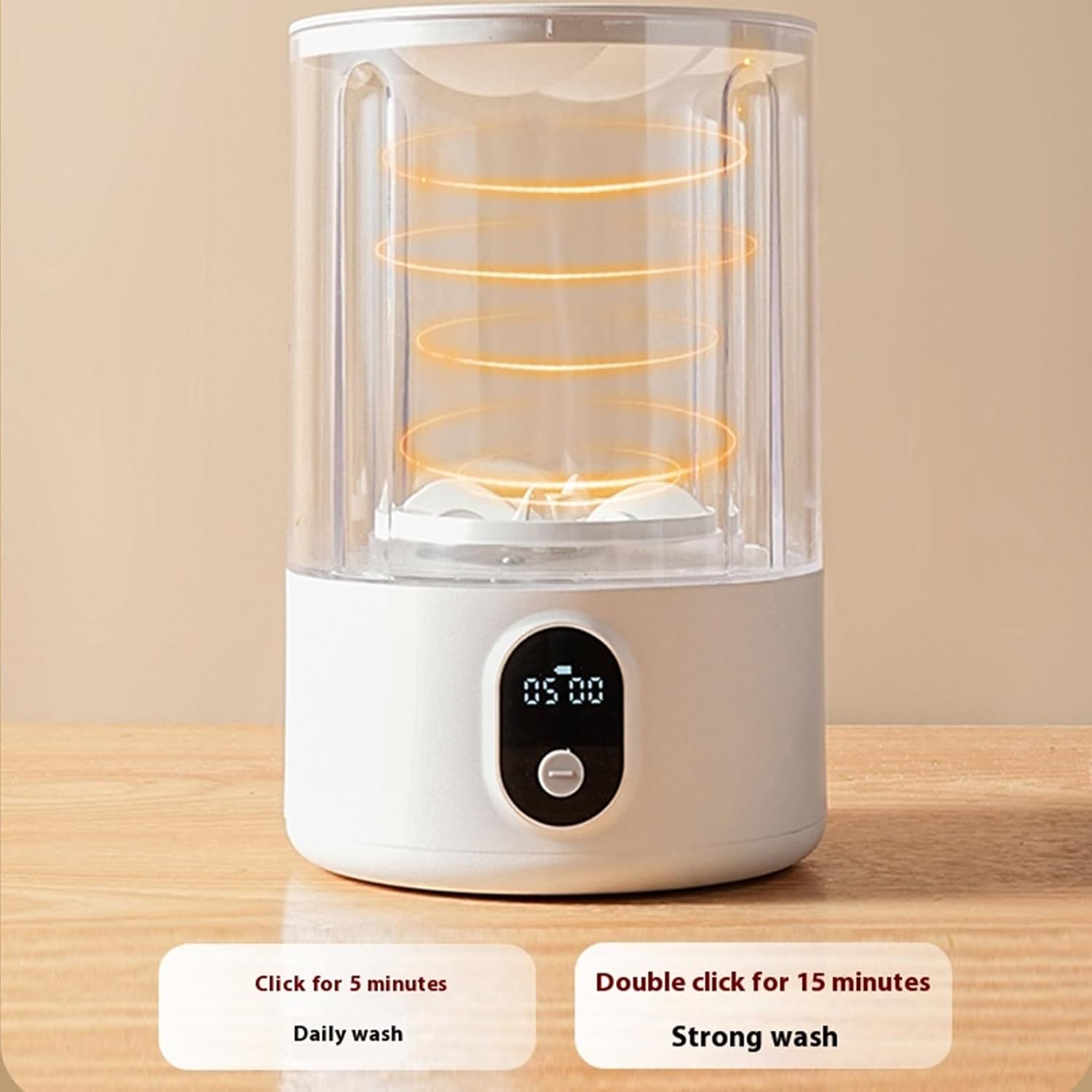 Washing Machine Portable Rechargeable Small for Underwear Washer Cordless Laundry Portable Machine