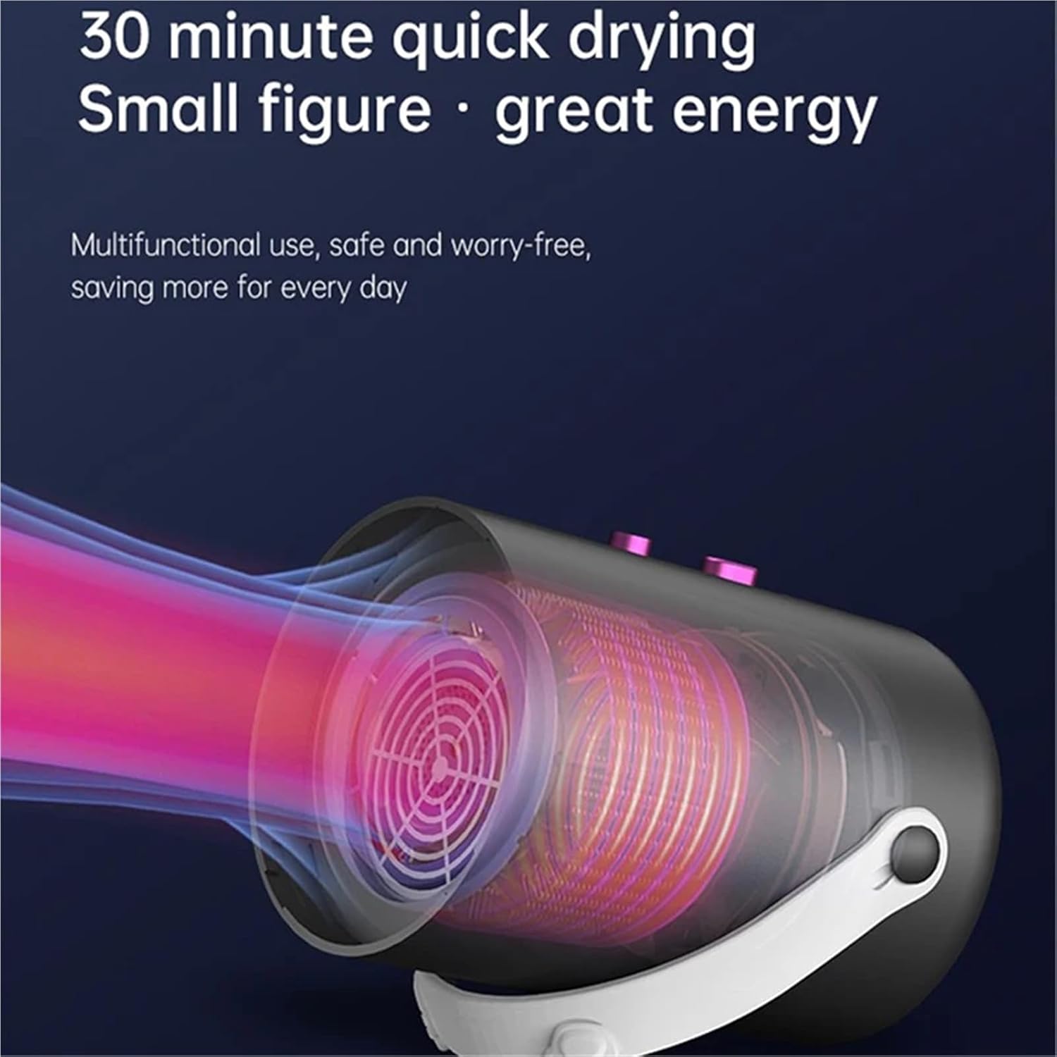 Portable Clothes Dryer, Multi-function Mini Electric Clothes Dryer Portable Clothing Shoes Heater,for Travel,Apartment(YE Standard)