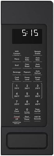 Café CEB515P3NDS Countertop Convection Microwave Oven, Broil, Auto-Cook, Roast, Defrost, Warm, Scan-to-Cook WiFi-Connectivity, 1000 Watts, Smart Home & Kitchen Essentials, New 1.5 Cu. Ft, Matte Black