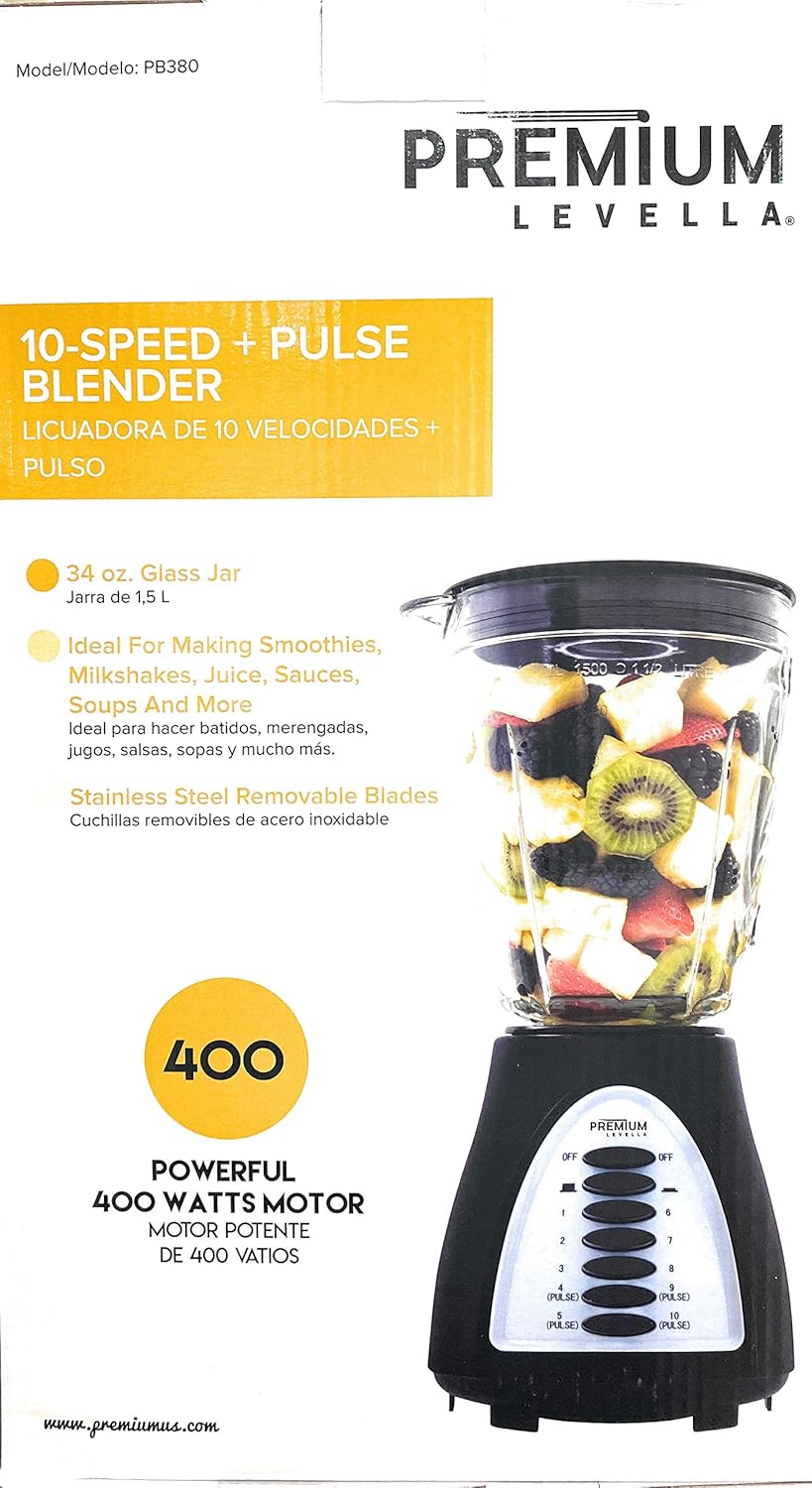 10-Speed Pulse Blender by Premium Levella
